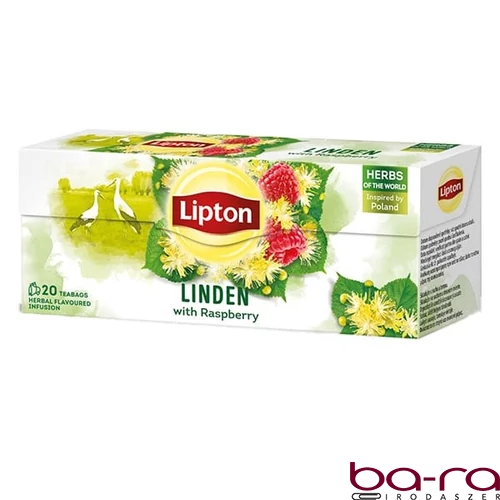 Herbatea LIPTON Hársfa-Málna 20 filter/doboz