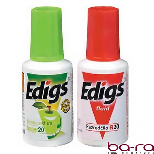 Hibajavító szett EDIGS ecsetes hibajavító folyadék+higító 20 ml