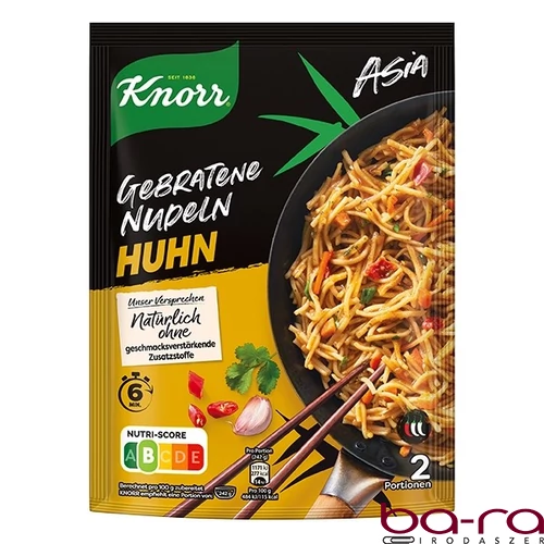 Instant KNORR Spaghetteria Ázsiai pirított tészta enyhén csípos csirkés ízesítéssel 121 g