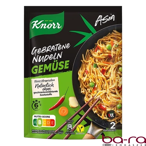 Instant KNORR Spaghetteria Ázsiai pirított tészta pikáns-zöldséges ízesítéssel 125 g