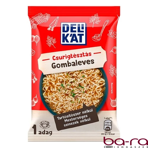 Instant tésztás leves DELIKÁT Gombaleves csurigtésztával 57 g