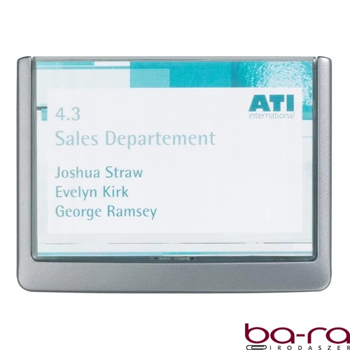 Irányítótábla DURABLE Click Sign 149x105,5 mm grafit