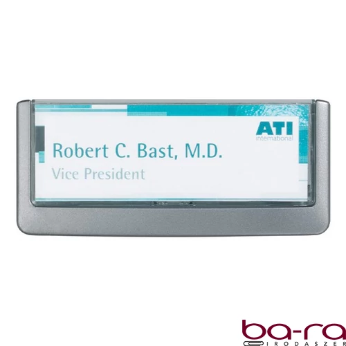 Irányítótábla DURABLE Click Sign 149x52,5 mm grafit