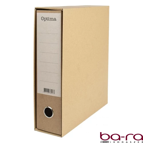 Iratrendező tokos OPTIMA A/4 80mm natúr