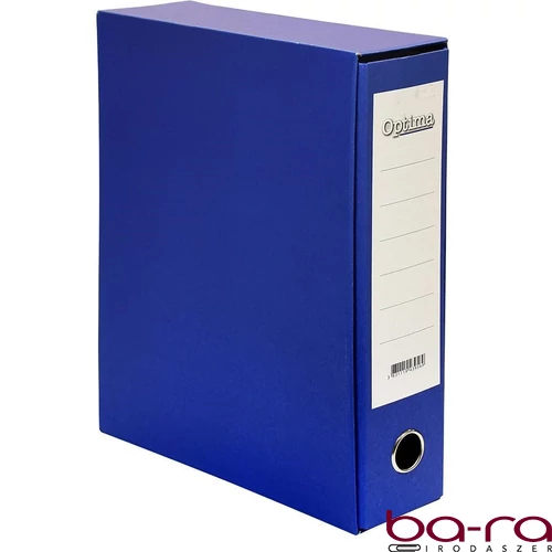Iratrendező tokos OPTIMA A/4 80mm kék