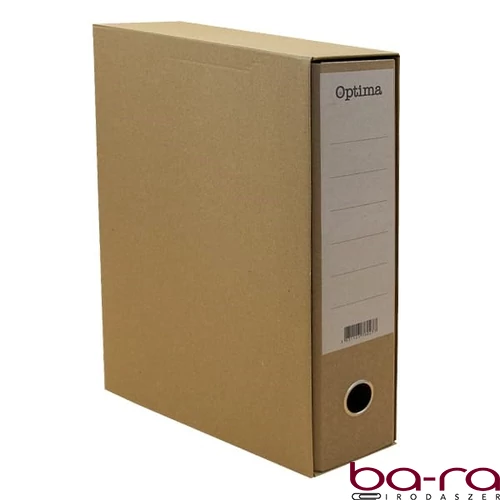 Iratrendező tokos OPTIMA A/4 80mm natúr