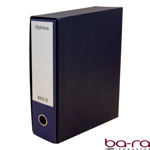 Iratrendező tokos OPTIMA A/4 80mm indigókék