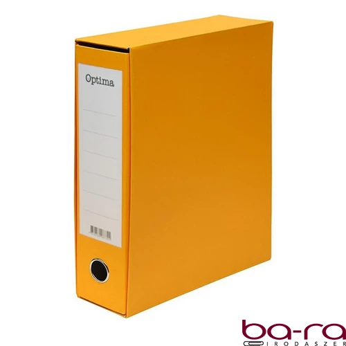 Iratrendező tokos OPTIMA A/4 80mm sárga