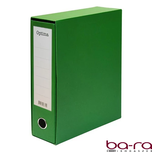 Iratrendező tokos OPTIMA A/4 80mm zöld