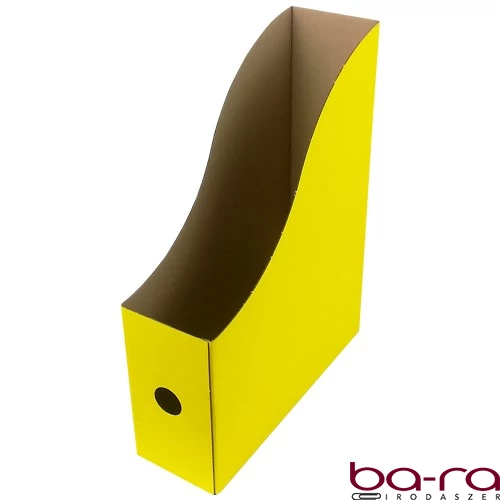 Irattartó papucs FORTUNA 80 mm karton összehajtható citrom