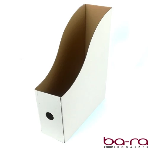 Irattartó papucs FORTUNA 80 mm karton összehajtható fehér