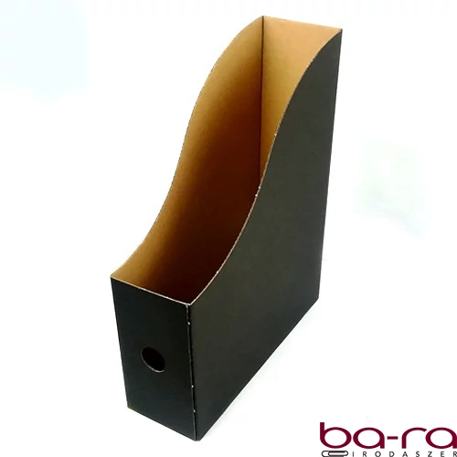 Irattartó papucs FORTUNA 80 mm karton összehajtható fekete