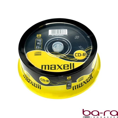 Írható CD MAXELL 700MB 25 darabos