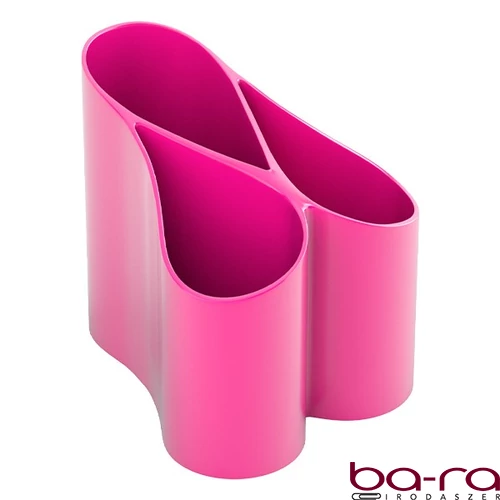 Írószertartó ICO Lux műanyag pink