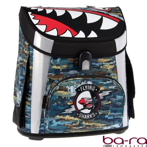 Iskolatáska ARS UNA kompakt easy ergonómikus mágneszáras Flying Shark