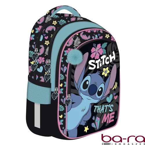 Iskolatáska Lilo és Stitch anatómiai fekete