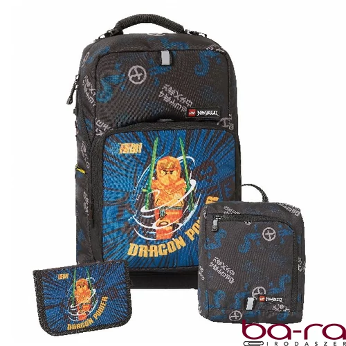 Iskolatáska szett LEGO Optimo 3 részes Ninjago Arin tornazsákkal és felszerelt tolltartóval