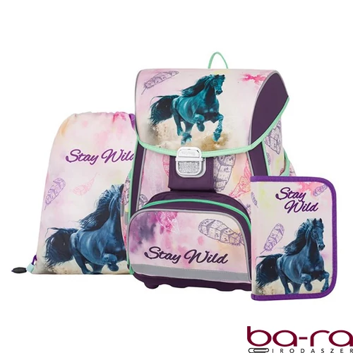 Iskolatáska szett OXY Premium One 3 részes Horse tolltartóval és tornazsákkal
