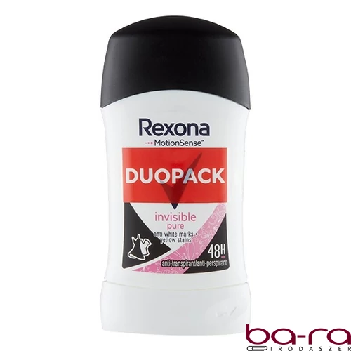 Izzadásgátló stift REXONA Invisible Pure Duo 2x40ml