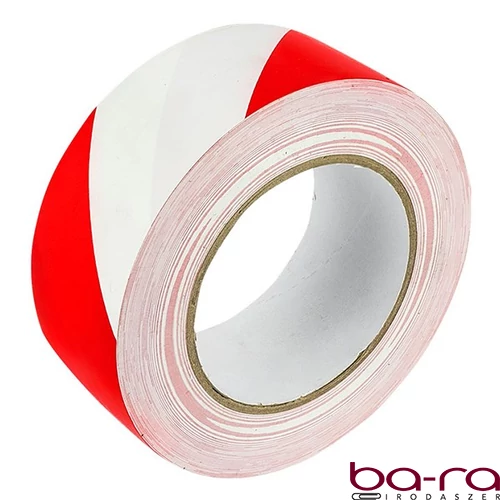 Jelzőszalag GRAND 48mm x 50m piros-fehér