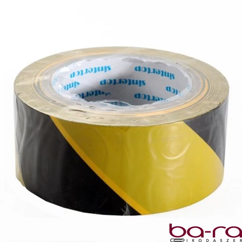 Jelzőszalag SINTERTOP 50 mm x 33 m öntapadós sárga-fekete
