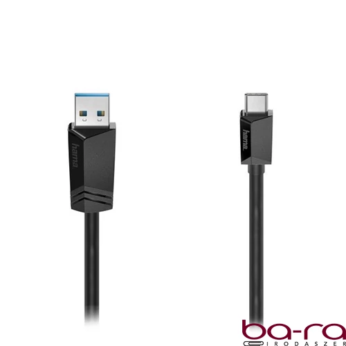 Kábel HAMA USB-A/USB-C 3m fekete