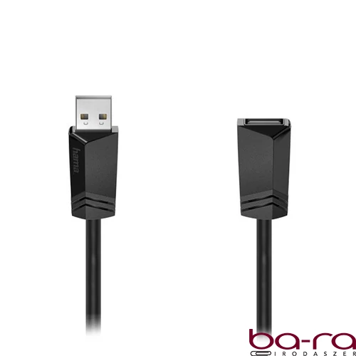 Kábel HAMA USB-A hosszabbító 1,5m fekete