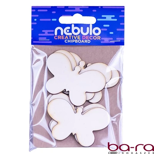 Karton dekoráció NEBULO pillangók 6 darabos