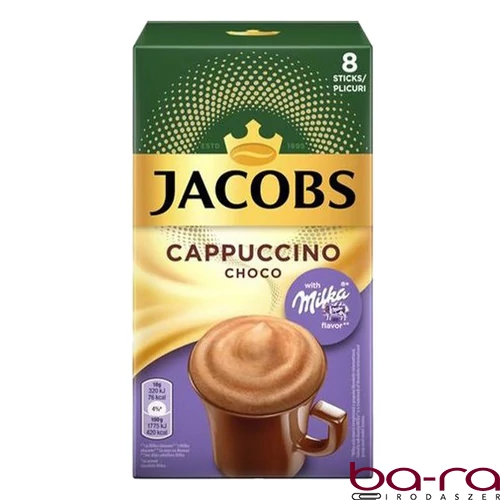 Kávé instant JACOBS Cappuccino Milka 8x15,8 g