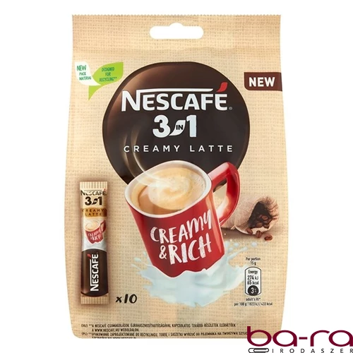 Kávé instant NESCAFE 3in1 Creamy Latte 10x15 g