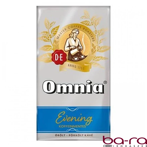Kávé őrölt DOUWE EGBERTS Omnia Evening koffeinmentes 250 g