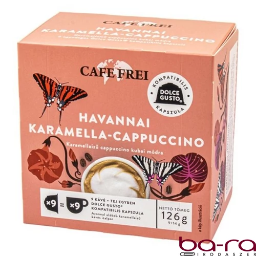 Kávékapszula CAFE FREI Dolce Gusto Havannai Caramel Cappuccino 9 kapszula/doboz