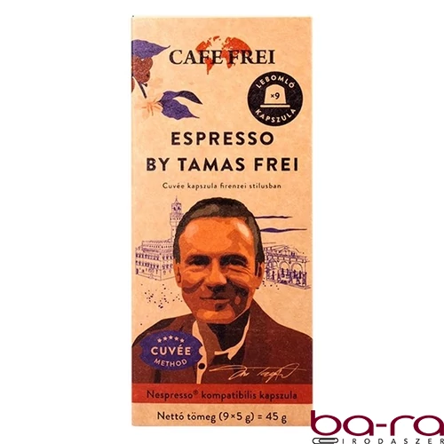 Kávékapszula CAFE FREI Nespresso Firenzei Espresso 9 kapszula/doboz