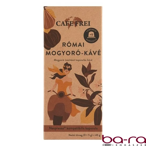 Kávékapszula CAFE FREI Nespresso Római mogyoró 9 kapszula/doboz