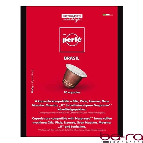 Kávékapszula CAFFÉ PERTÉ Brazil 100% arabica 10 darab/doboz