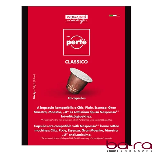 Kávékapszula CAFFÉ PERTÉ Classico 10 darab/doboz