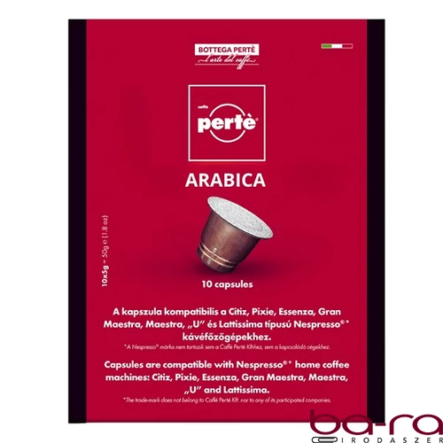Kávékapszula CAFFÉ PERTÉ Ricco 10 darab/doboz