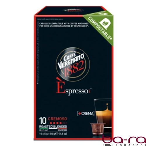 Kávékapszula CAFFÉ VERGNANO Nespresso Cremoso 10 kapszula/doboz