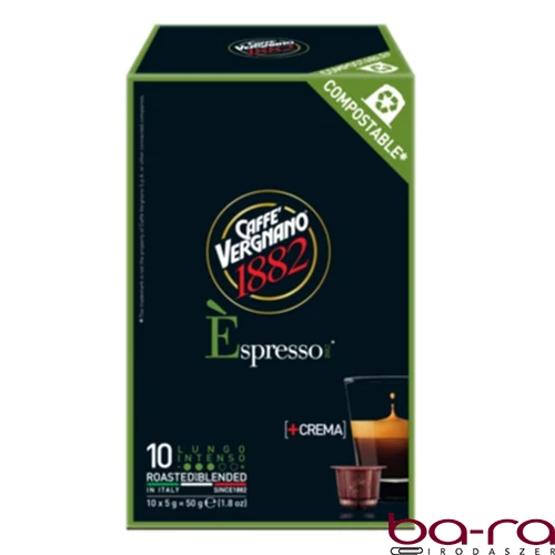 Kávékapszula CAFFÉ VERGNANO Nespresso Lungo 10 kapszula/doboz