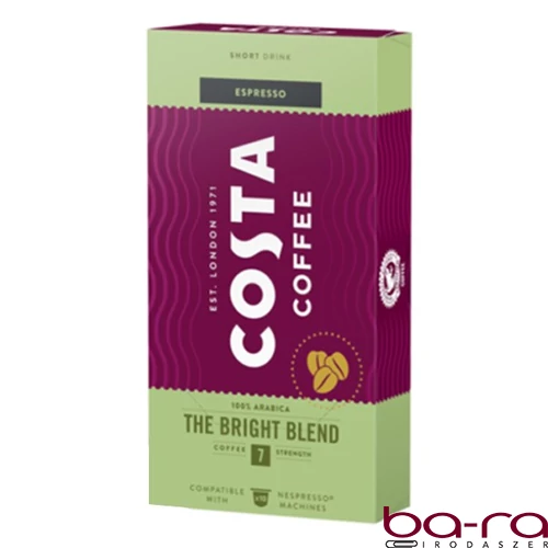 Kávékapszula COSTA COFFEE Nespresso The Bright Blend 10 kapszula/doboz