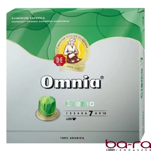 Kávékapszula DOUWE EGBERTS Omnia Nespresso Espresso Crema 20 kapszula/doboz