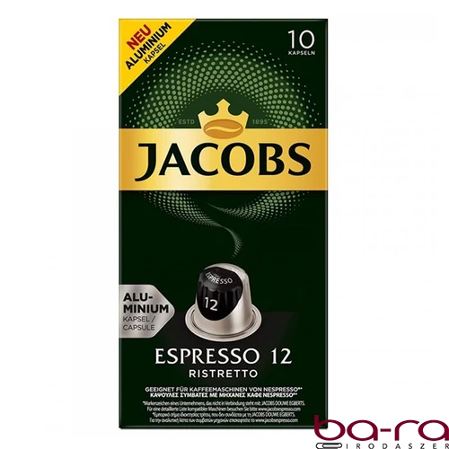 Kávékapszula JACOBS Nespresso Espresso Ristretto 52 g