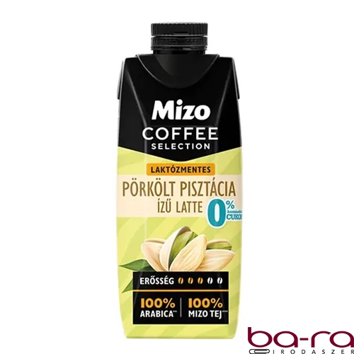 Kávés tej MIZO Coffe Selection Latte Pörkölt pisztácia laktózmentes UHT 0,25L