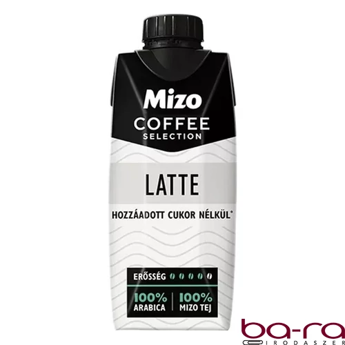 Kávés tej MIZO Coffe Selection Latte hozzáadott cukor nélkül UHT 0,25L