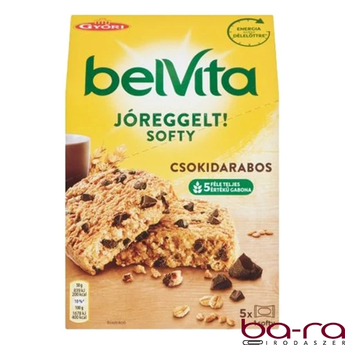 Keksz BELVITA Jó Reggelt! Softy csokoládé darabokkal multipack 250 g