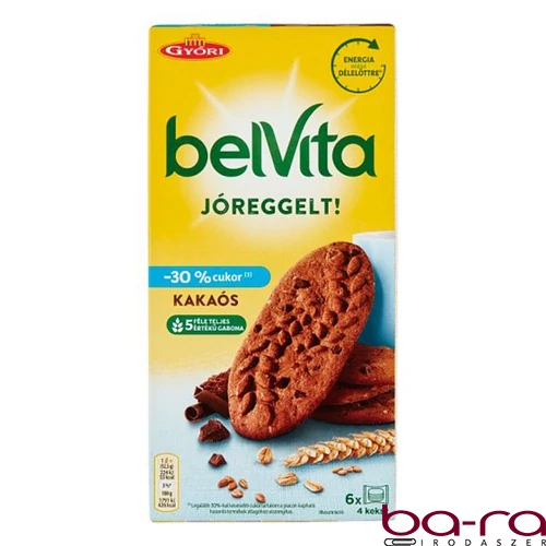Keksz BELVITA Jó Reggelt! csökkentett cukortartalommal kakaós multipack 300 g