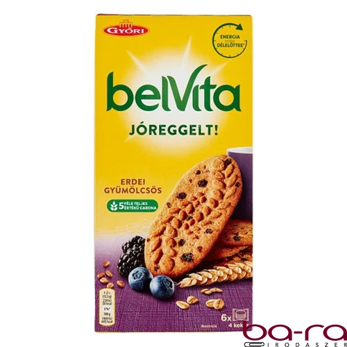 Keksz BELVITA Jó Reggelt! erdei gyümölcsös multipack 300 g