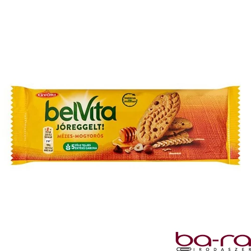 Keksz BELVITA Jó Reggelt! mézes és mogyorós 50 g