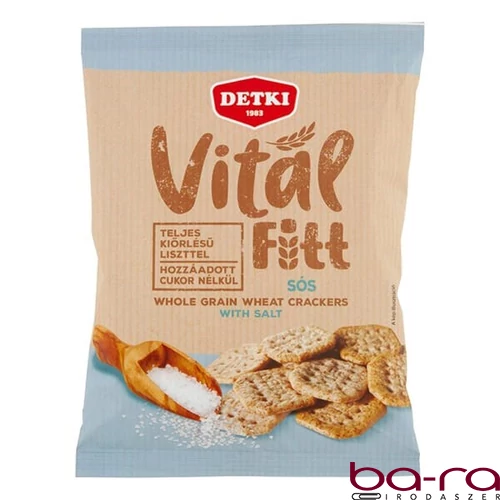 Keksz DETKI VitálFitt sós teljes kiőrlésű 100 g