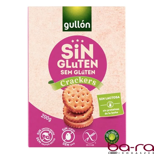Keksz GULLON Cracker gluténmentes 200 g